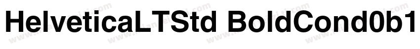 HelveticaLTStd BoldCond0b1字体转换